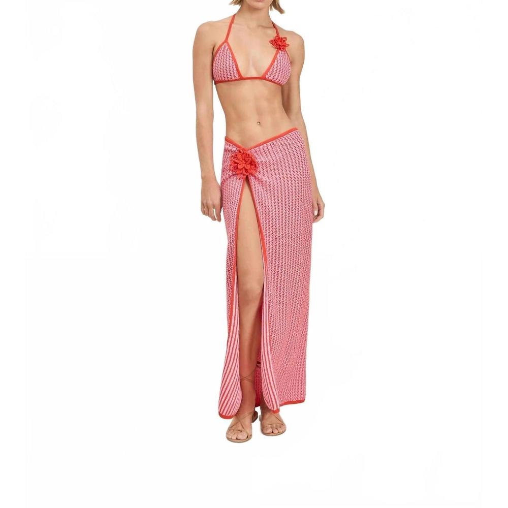 NEW DEVON WINDSOR magnolia skirt in valentine